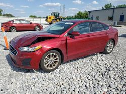 Salvage cars for sale at Barberton, OH auction: 2019 Ford Fusion SE