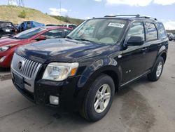 Salvage cars for sale from Copart Littleton, CO: 2008 Mercury Mariner HEV