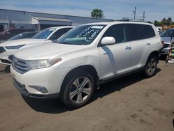 Salvage cars for sale at New Britain, CT auction: 2011 Toyota Highlander Limited