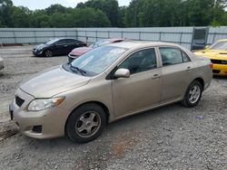 Salvage cars for sale from Copart Augusta, GA: 2009 Toyota Corolla Base