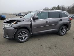 Salvage cars for sale at Brookhaven, NY auction: 2019 Toyota Highlander SE