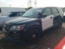 Salvage cars for sale from Copart Elgin, IL: 2017 Ford Explorer Police Interceptor