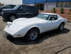 Salvage cars for sale from Copart Woodhaven, MI: 1973 Chevrolet Corvette