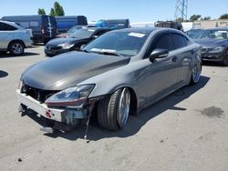 Salvage cars for sale at Hayward, CA auction: 2009 Lexus IS 250