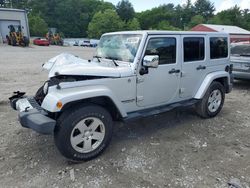 Salvage cars for sale at Mendon, MA auction: 2011 Jeep Wrangler Unlimited Sahara