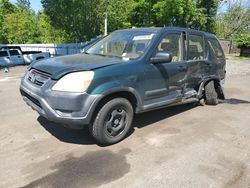 Salvage cars for sale at Portland, OR auction: 2002 Honda CR-V LX