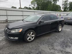 Salvage cars for sale at Gastonia, NC auction: 2015 Volkswagen Passat S