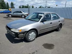 Salvage cars for sale at Portland, OR auction: 1998 Toyota Corolla VE