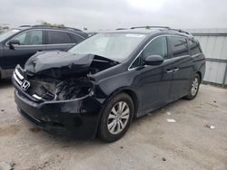 Salvage cars for sale at Kansas City, KS auction: 2016 Honda Odyssey EXL