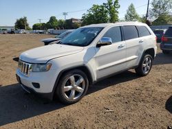 Salvage cars for sale at New Britain, CT auction: 2012 Jeep Grand Cherokee Overland