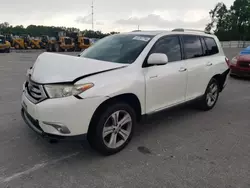 Salvage cars for sale at Dunn, NC auction: 2011 Toyota Highlander Limited