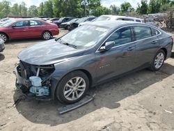 Salvage cars for sale from Copart Baltimore, MD: 2018 Chevrolet Malibu LT