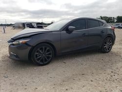 Salvage cars for sale at New Braunfels, TX auction: 2018 Mazda 3 Grand Touring