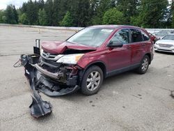 Salvage cars for sale from Copart Arlington, WA: 2011 Honda CR-V SE