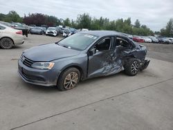 Salvage cars for sale at Woodburn, OR auction: 2016 Volkswagen Jetta SE