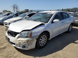 Salvage cars for sale at San Martin, CA auction: 2012 Mitsubishi Galant FE