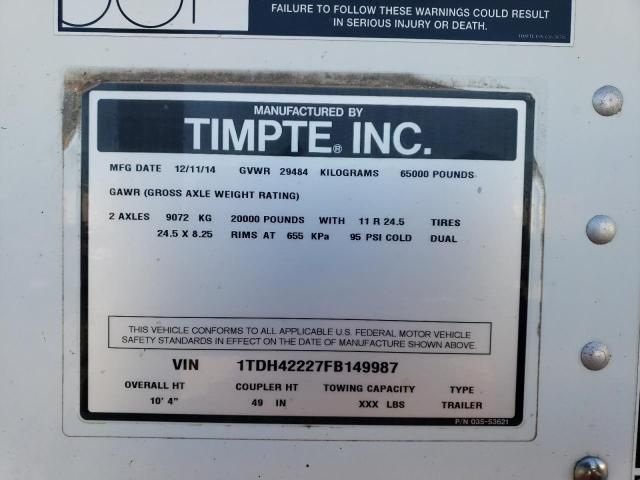 2015 Timpte Trailer