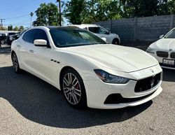Salvage cars for sale at Antelope, CA auction: 2015 Maserati Ghibli S