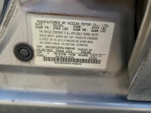 2004 Nissan Sentra 1.8