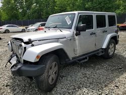 Salvage cars for sale from Copart Waldorf, MD: 2012 Jeep Wrangler Unlimited Sahara