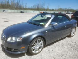 Salvage cars for sale at Leroy, NY auction: 2007 Audi S4 Quattro Cabriolet