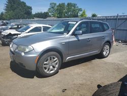 Salvage cars for sale from Copart Finksburg, MD: 2007 BMW X3 3.0SI