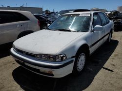 Salvage cars for sale from Copart Martinez, CA: 1991 Honda Accord LX