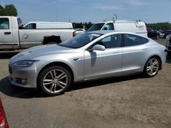 Salvage cars for sale at East Granby, CT auction: 2013 Tesla Model S