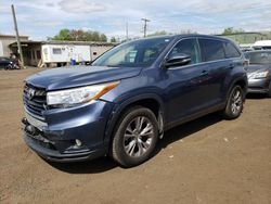 Salvage cars for sale from Copart New Britain, CT: 2016 Toyota Highlander LE