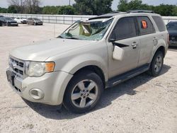 Salvage cars for sale at San Antonio, TX auction: 2009 Ford Escape Limited
