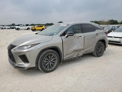 Salvage cars for sale at San Antonio, TX auction: 2022 Lexus RX 350 F-Sport