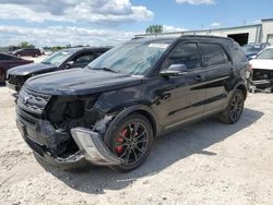 Salvage cars for sale at Kansas City, KS auction: 2018 Ford Explorer XLT