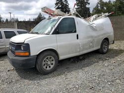 Salvage trucks for sale at Graham, WA auction: 2014 Chevrolet Express G1500