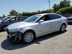Salvage cars for sale at San Martin, CA auction: 2013 Ford Fusion SE Hybrid