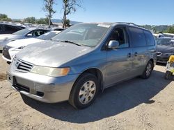 Salvage cars for sale at San Martin, CA auction: 2002 Honda Odyssey EX