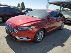 Salvage cars for sale at Hayward, CA auction: 2017 Ford Fusion SE Hybrid