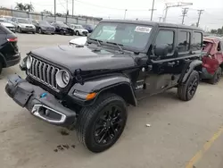 Salvage cars for sale at Los Angeles, CA auction: 2024 Jeep Wrangler Sahara 4XE