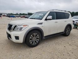 Salvage cars for sale at New Braunfels, TX auction: 2018 Nissan Armada SV