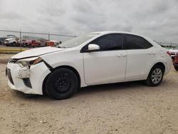 Toyota Corolla l salvage cars for sale: 2015 Toyota Corolla L