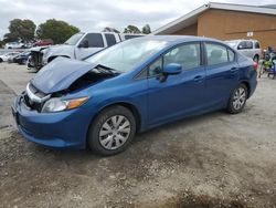 Salvage cars for sale from Copart Hayward, CA: 2012 Honda Civic LX