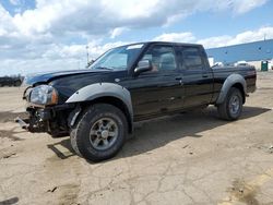 Salvage cars for sale at Woodhaven, MI auction: 2003 Nissan Frontier Crew Cab XE