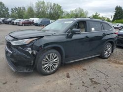 Toyota Highlander Platinum salvage cars for sale: 2021 Toyota Highlander Platinum