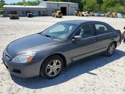 Salvage cars for sale at Mendon, MA auction: 2006 Honda Accord EX