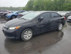 Vehiculos salvage en venta de Copart Glassboro, NJ: 2012 Honda Civic LX