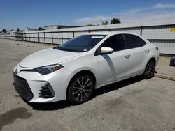 Salvage cars for sale from Copart Bakersfield, CA: 2017 Toyota Corolla L