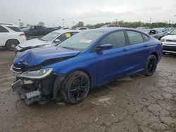 Salvage cars for sale at Indianapolis, IN auction: 2015 Chrysler 200 Limited