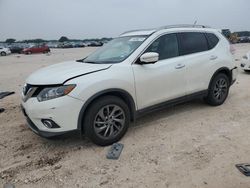 Salvage cars for sale at San Antonio, TX auction: 2015 Nissan Rogue S