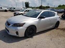 Salvage cars for sale from Copart Miami, FL: 2011 Lexus CT 200