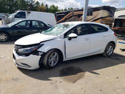 Salvage cars for sale at Eldridge, IA auction: 2017 Chevrolet Cruze LT