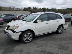 Salvage cars for sale at Exeter, RI auction: 2008 Acura MDX Technology